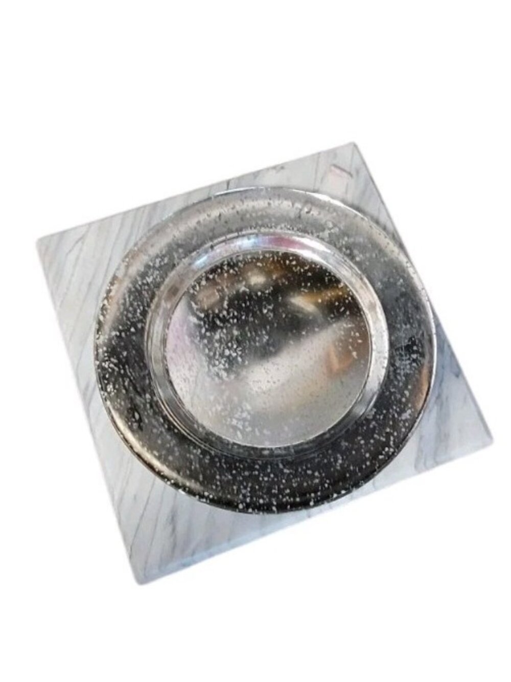 August & Leo Silver Sparkle 13 Inch Glass Charger Set of 4 Party Events